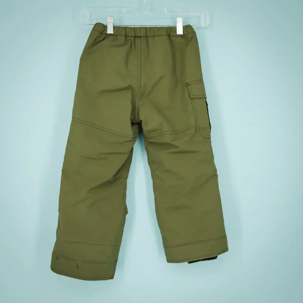 Obermeyer Size 5 Olive Army Green I Grow Pull On Drawstring Winter Snow Pants